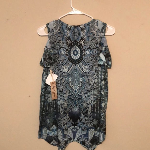 World Unity tunic top. Blue. Small - Picture 2 of 8